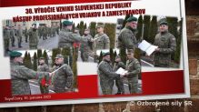 V Topoľčanoch si vojaci a zamestnanci pripomenuli 30. výročie vzniku Slovenskej republiky